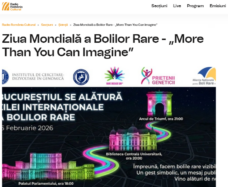 ICDG la Radio România Cultural, de Ziua Mondială a Bolilor Rare