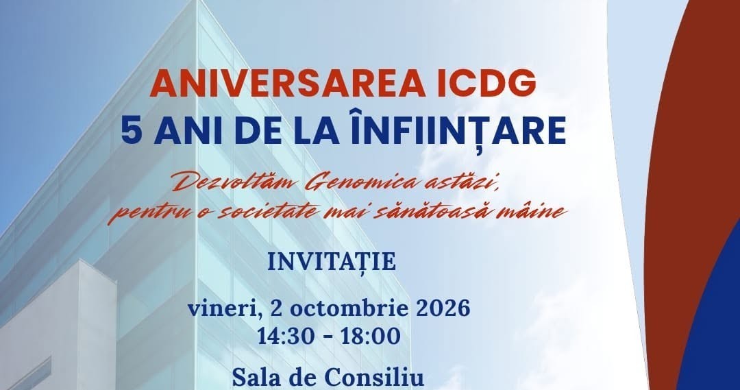 Aniversarea ICDG – 5 ani de la înființare